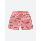 Oas Kids Pink Dino Swim Shorts 