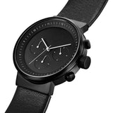 Projects Watches Kiura Chronograph Watch | Black / Leather Band 5160B BL-40