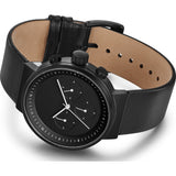 Projects Watches Kiura Chronograph Watch | Black / Leather Band 5160B BL-40