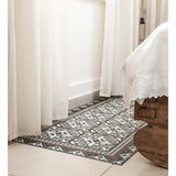 Beija Flor Fleur de Lys Floor Mat | Brown