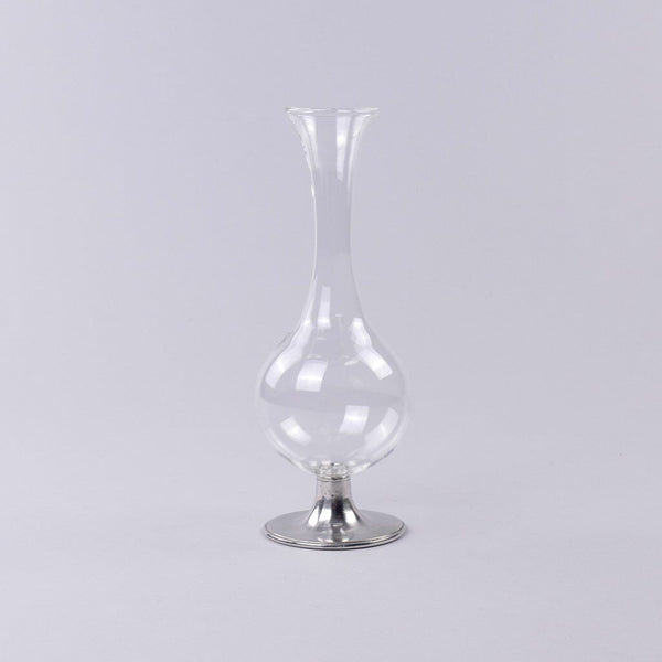 Match Pewter Footed Glass Vase