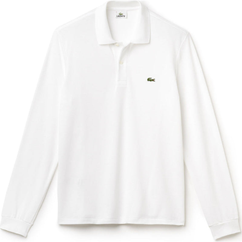 Lacoste Long Sleeve Classic Men's Polo Shirt | White