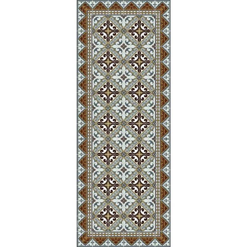 Beija Flor Fleur de Lys Floor Mat | Brown