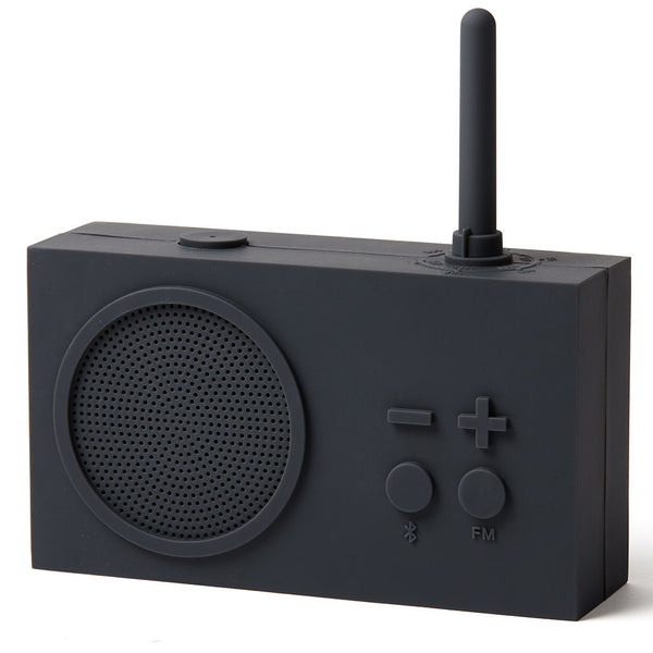 Lexon Tykho 3 Fm Radio & Bluetooth Speaker | Dark Grey