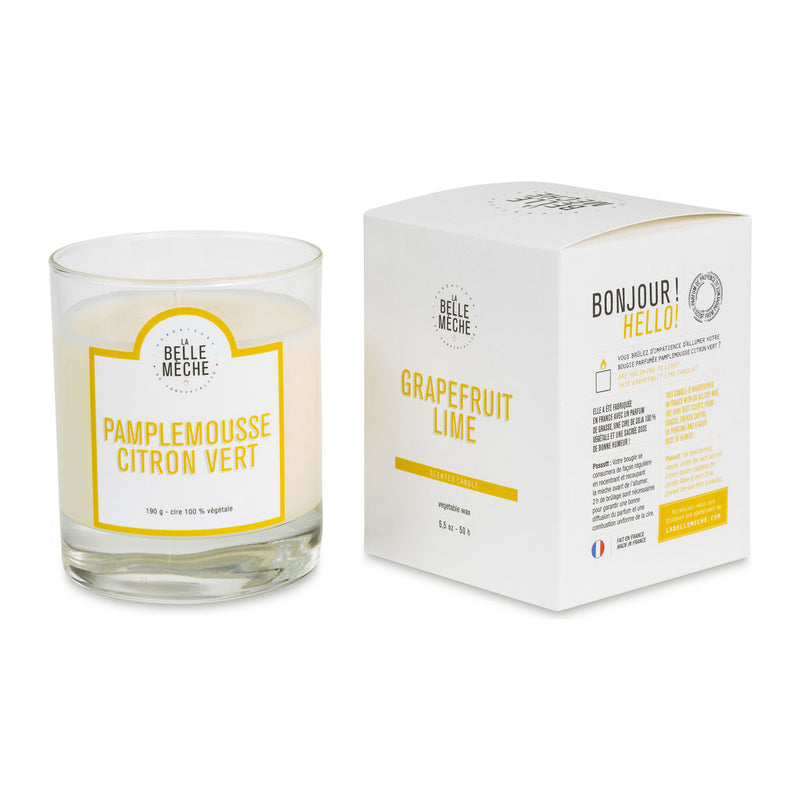 La Belle Meche Scented Soy Candle | Grapefruit and Lime