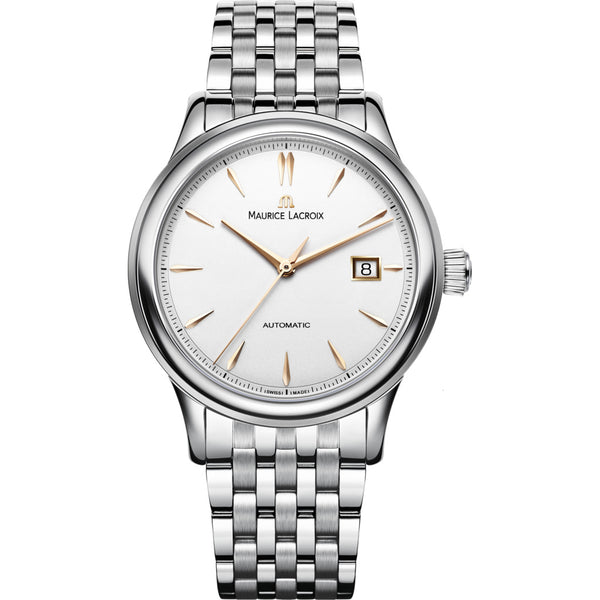 Maurice Lacroix Les Classiques Date 40mm Watch | Silver/Gold Accent LC6098-SS002-131-1