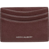 Hook & Albert Smooth Leather Card Holder | Brown