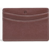 Hook & Albert Smooth Leather Card Holder | Brown