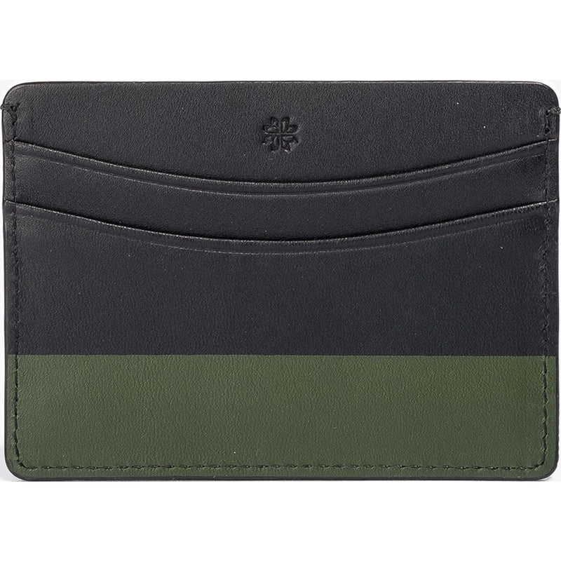 Hook & Albert Leather Cardholder | Black & Olive