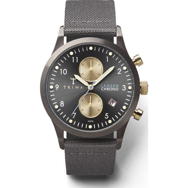 Triwa Walter Lansen Chrono Watch | Gray Canvas Classic LCST101CL061613