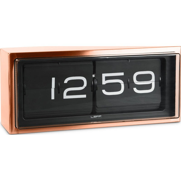 LEFF Amsterdam Brick Wall/Desk Clock | Copper/Black