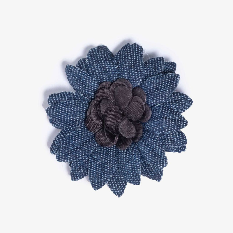 Hook & Albert Two-Tone Lapel Flower Pin | Large Mitchell LFDDL18S-PRPL-OS