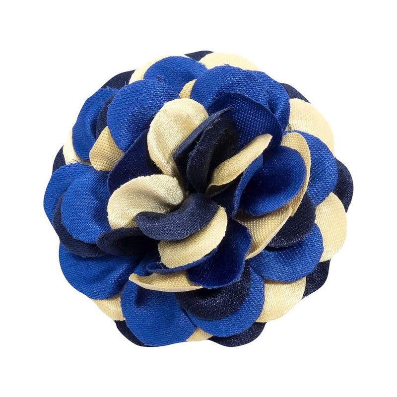 Hook & Albert Marigold Lapel Flower | Blue