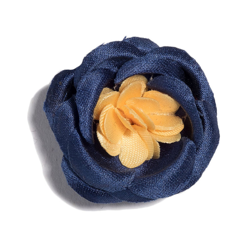 Hook & Albert Oski Lapel Flower | Blue LFSRS17F-NVYL-OS