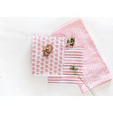 Zestt Lula Organic Cotton Muslin Swaddle | Pink & White Stripes