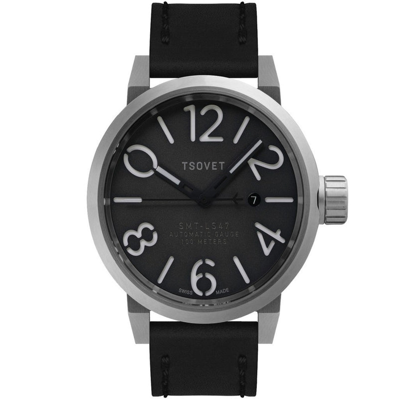 Tsovet SMT-LS47 Steel & Gray Automatic Watch | Black LS111710-45A