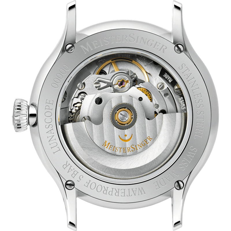 MeisterSinger Lunascope Watch | Opaline Silver