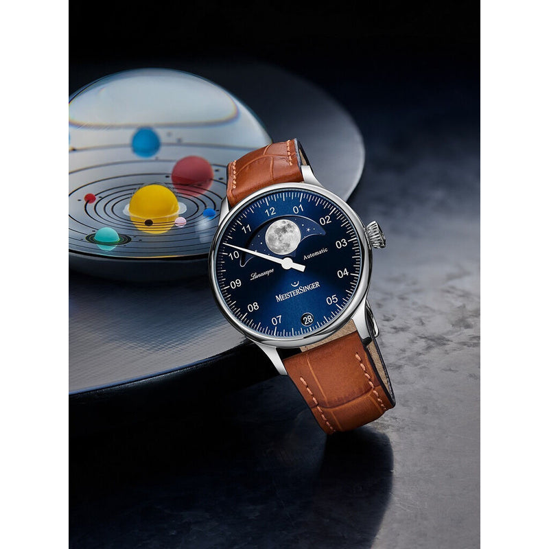 MeisterSinger Lunascope Watch | Blue