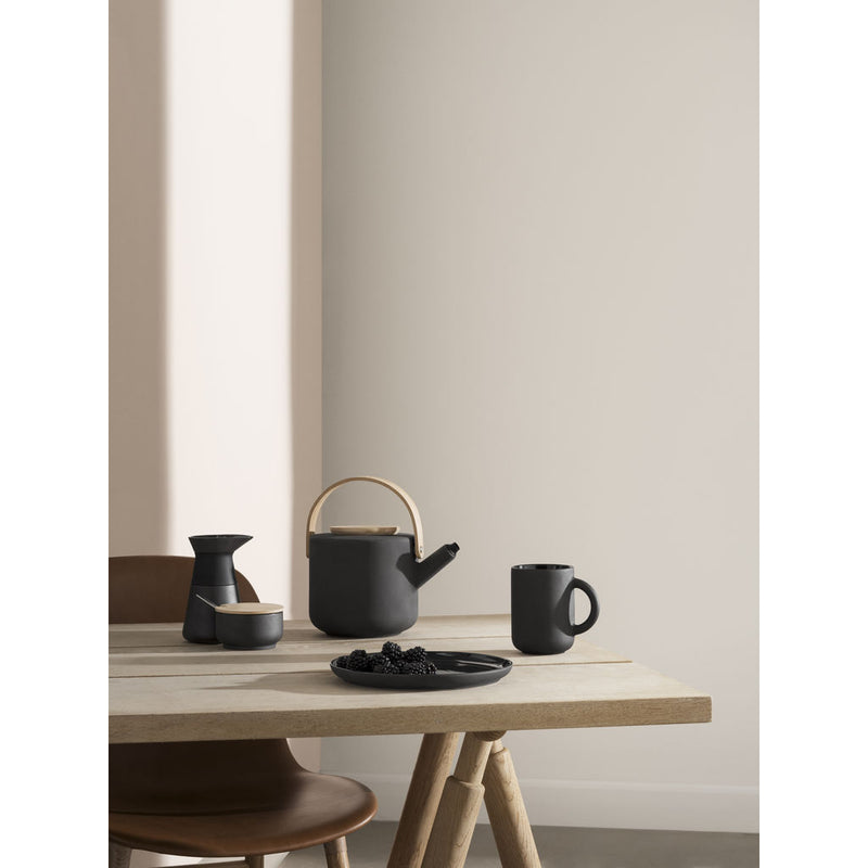 Stelton Theo Stoneware Teapot | Black x-630