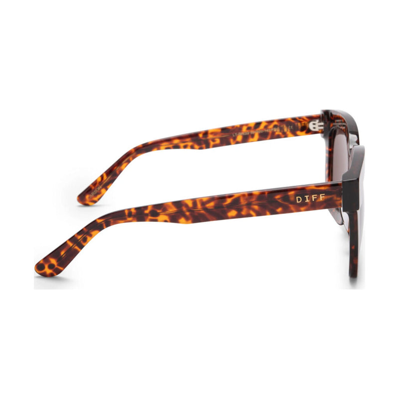 Diff Eyewear Carson Sunglasses | Leopard Tortoise + Brown Lens