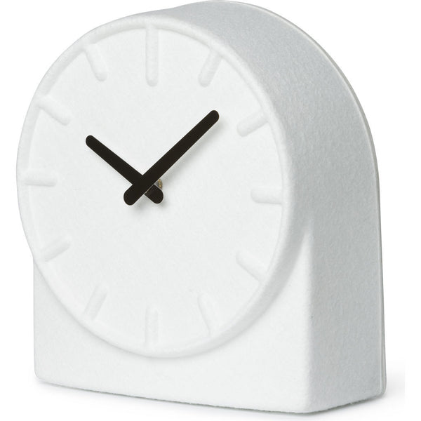 LEFF amsterdam Felt Table Clock | White/Black