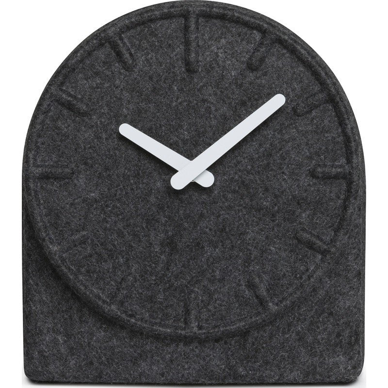 LEFF Amsterdam Felt Table Clock | Grey/White