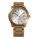 LEFF Amsterdam S42 Tube Date Watch | Brass/Pearl