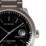 LEFF Amsterdam S42 Tube Date Watch | Steel/Black