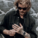 LEFF Amsterdam S42 Tube Date Watch | Steel/Black