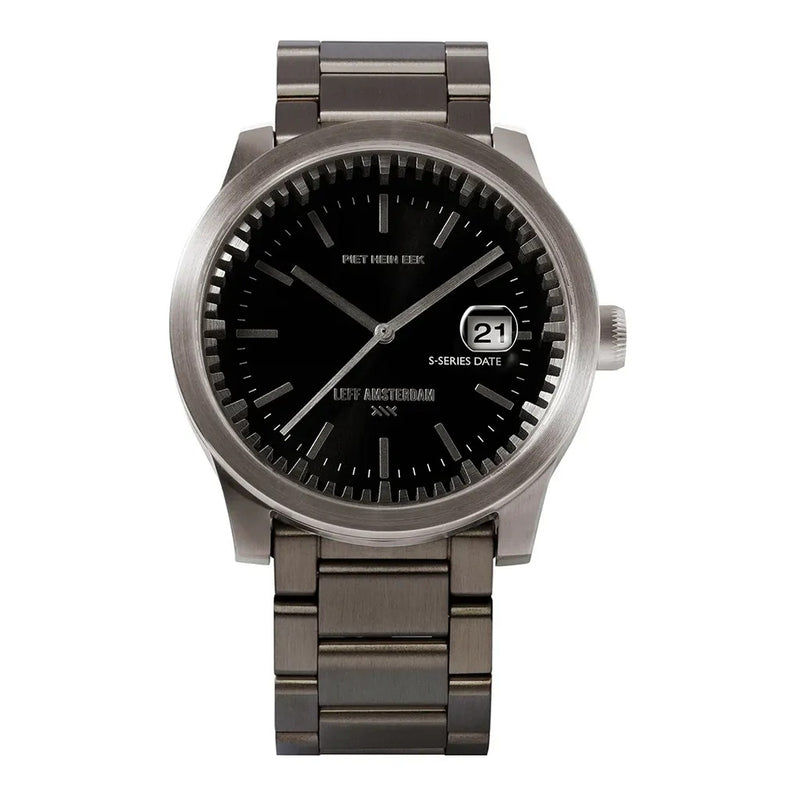 LEFF Amsterdam S42 Tube Date Watch | Steel/Black