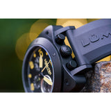 Lum-Tec Bull42 A24 Chronograph Watch | Black Rubber Strap
