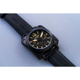 Lum-Tec Bull42 A26 Chronograph Watch | Black Rubber Strap