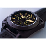 Lum-Tec Bull42 A26 Chronograph Watch | Black Rubber Strap