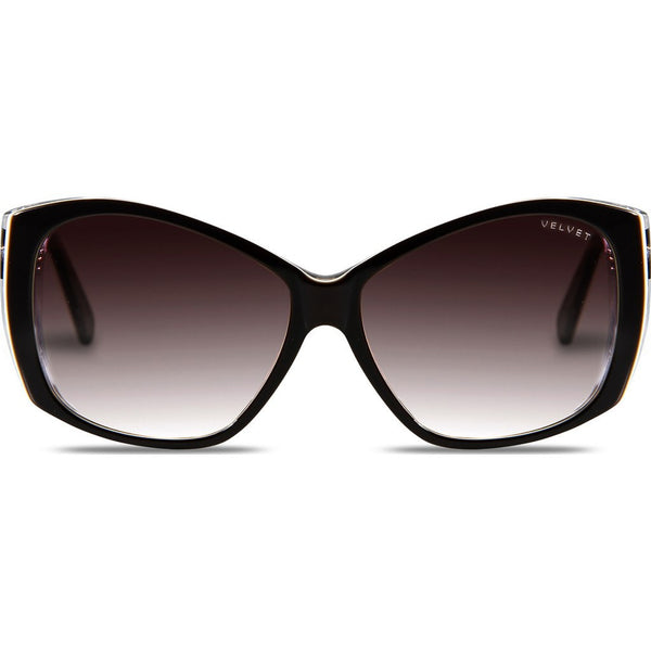 Velvet Eyewear Lucy Dark Boa Sunglasses | Brown Fade V012DB01