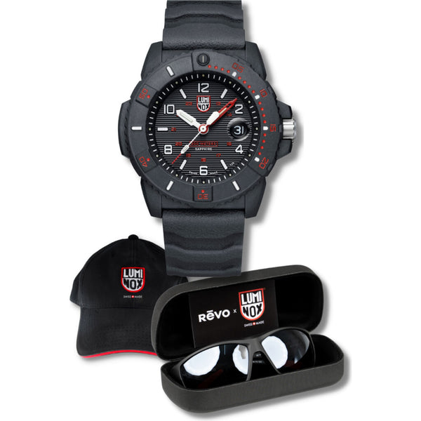 Luminox x Revo Eyewear Gift Set | Navy SEAL 3615 Watch + Sunglasses & Hat