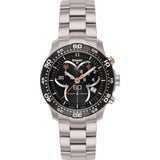 traser H3 Ladytime Black Chronograph Watch | Steel Strap 100298