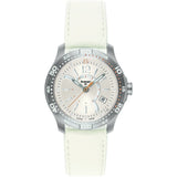 traser H3 Ladyline T7392 Ladytime Silver Women's Watch | Simulated Leather Strap
