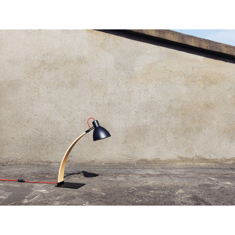 Seed Design Laito Wood Table Lamp | Dark Gray SQ-893DWR-DGY