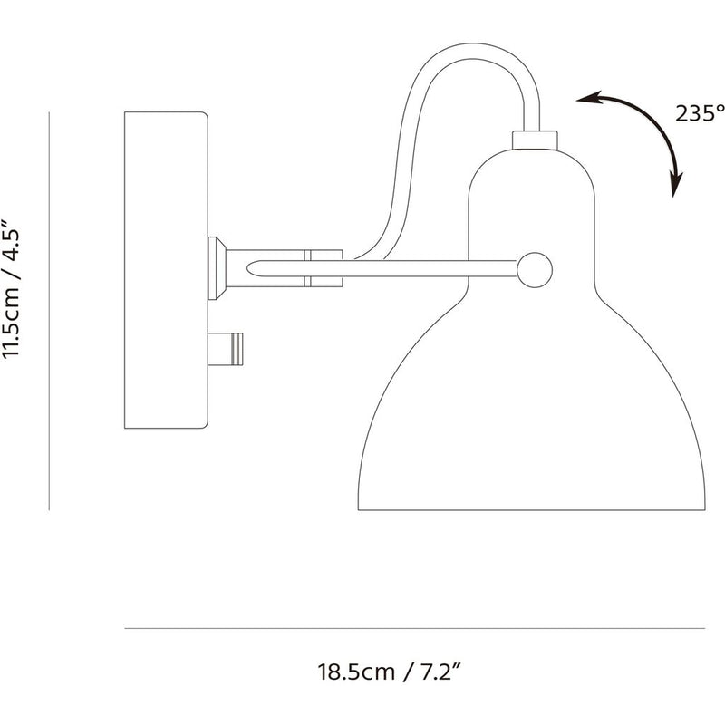 Seed Design Laito Wall Lamp | Chrome