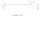 Seed Design Laito Mini Wall Lamp Large | Black/Copper