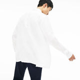 Lacoste Men's Regular Fit Long Sleeve Linen Shirt