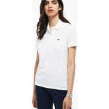Lacoste Classic Fit Cotton Pique Women's Polo Shirt | White