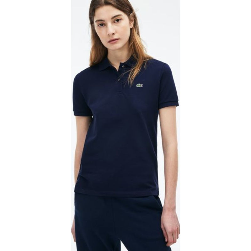Lacoste Classic Fit Cotton Pique Women's Polo Shirt | Navy Blue