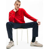 Lacoste Men's Graphic Croc Crew Neck Fleece Sweatshirt