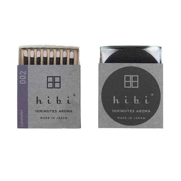 Hibi Box of 8 Incense Matches | Lavender