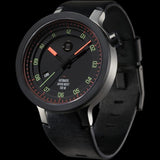 Minus-8 Layer Black/Bright Automatic Watch | Leather