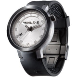Minus-8 Layer Black/Silver Automatic Watch | Silcone