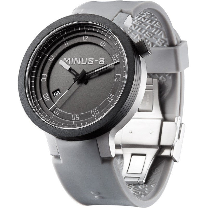 Minus-8 Layer Black/Gray Automatic Watch | Silcone