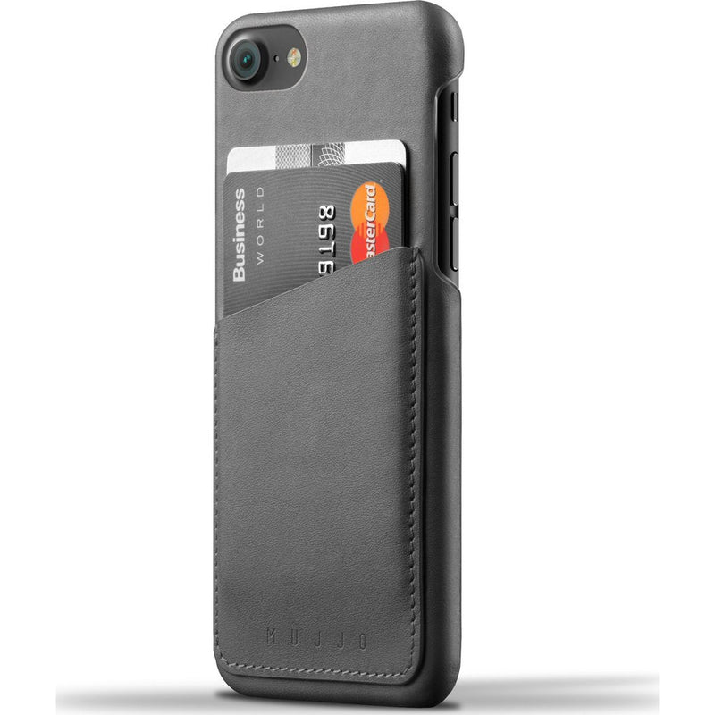 Mujjo Leather Wallet Case for iPhone 7 Plus | Gray MUJJO-CS-021-GY