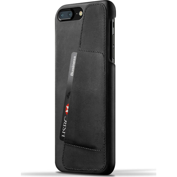 Mujjo Leather Wallet Case for iPhone 7 | Black MUJJO-CS-020-BK